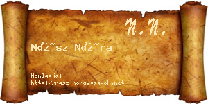 Nász Nóra névjegykártya